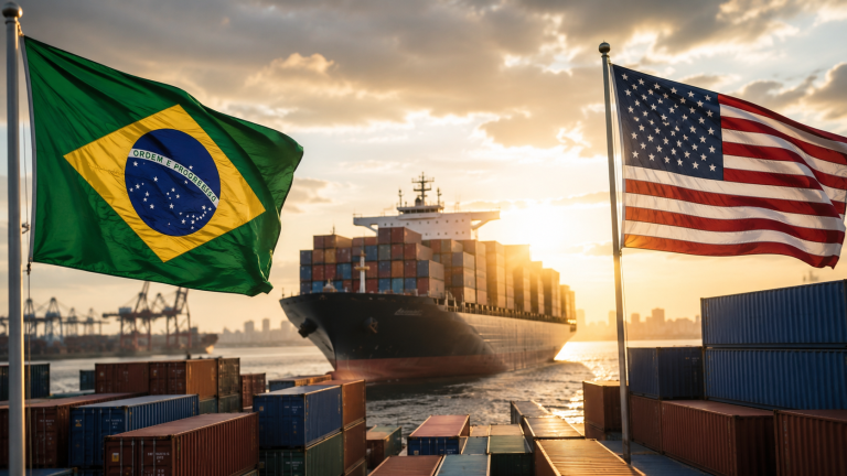Novo tarifaço dos EUA entra em vigor e ameaça até US$ 11 bilhões em exportações brasileiras